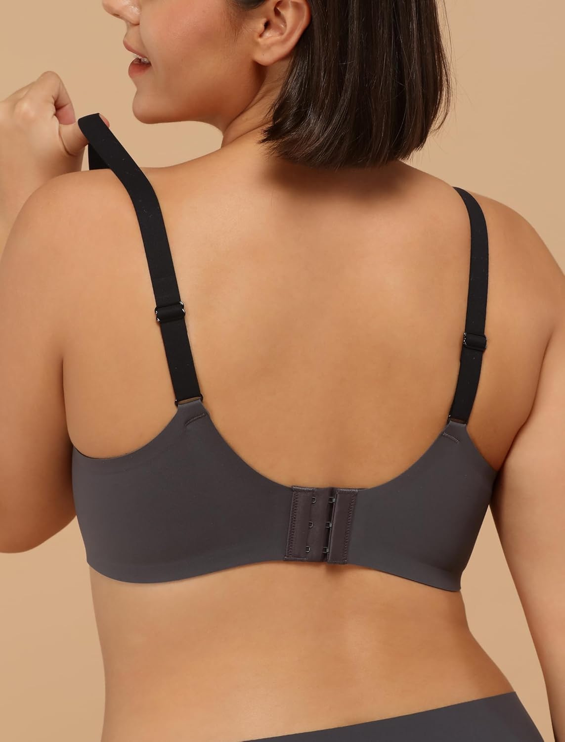 COMFELIE Wireless Seamless Bra for Women - No Underwire, Lightweight, Wirefree With Comfort V Neck - Comfy Sleep Bra - Image 4
