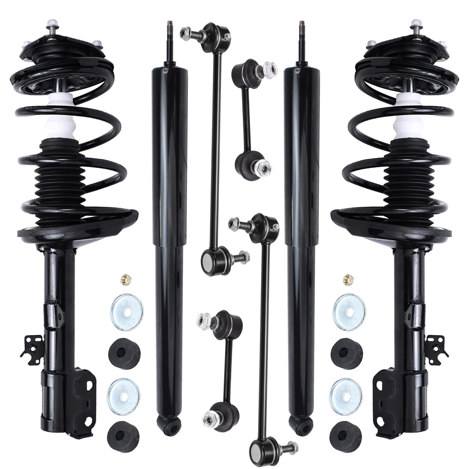 Detroit Axle - AWD 8pc Struts Shocks Kit for Toyota 2001 2002 RAV4, 2