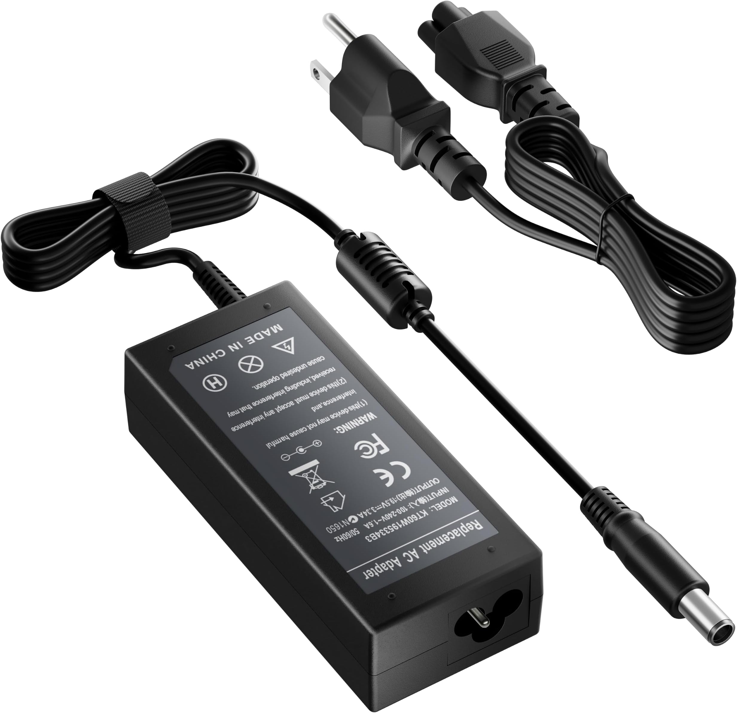 65W Charger Power Supply Adapter for Dell Chromebook 11 3180 3189 3120 3181 P22T P26T LA65NS2-01 PA-12 HA65NM130 06TM1C 09RN2C 6TM1C Y1H45 1XRN1 PA-1900-02D CB1C13 DA65NM111-00 928G4