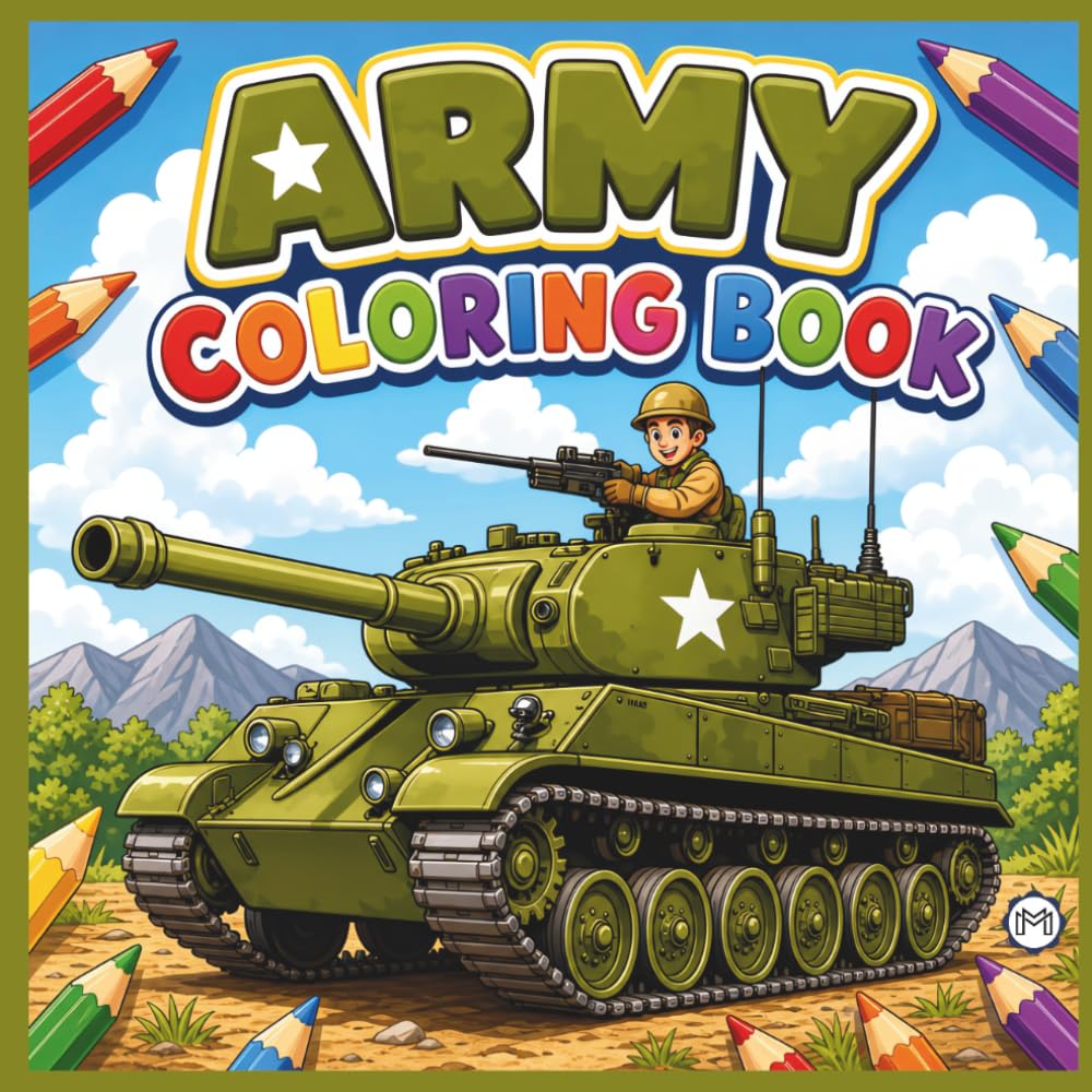 Military Army Soldier Coloring Book for Adults Kids Boys Girls Teens: Cool Military Warrior War Veteran Gift Present Army Land Forces Themed Coloring ... Pages for Soldiers Cadets Veterans Students