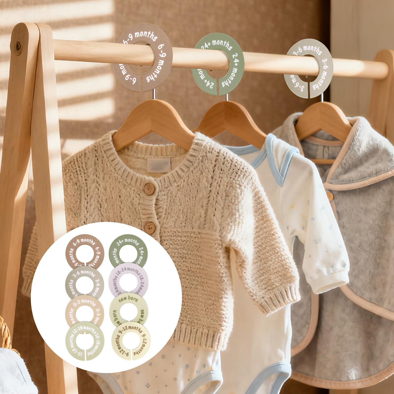 8pcs Baby Closet Size Dividers - Image 3
