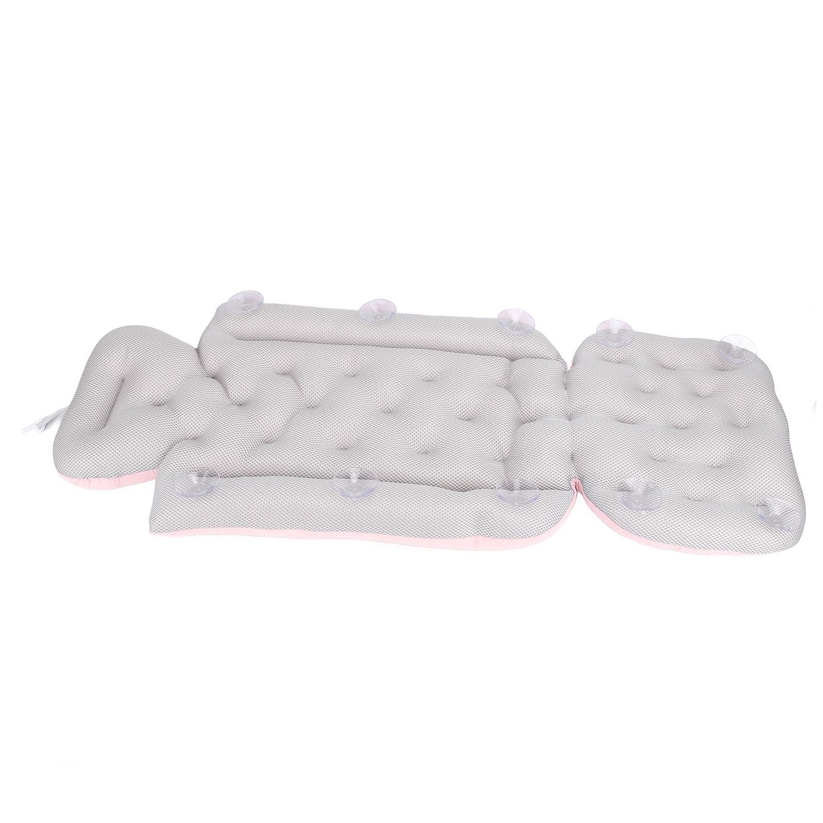 AMONIDA Cuscino Bagno per Tutto il Corpo Comodo Cuscino di Supporto per Rilassanti Vasche Bagno per Adulti Materiale in Poliestere Morbido 100 Cm (PINK)