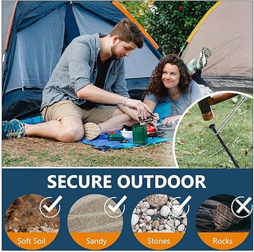 Miniatura 4 de GRANDAN Estacas de plástico para bordes 25 puntas de anclaje de nailon en espiral de 8 pulgadas para bordes de pavimentadora, barreras de malezas,