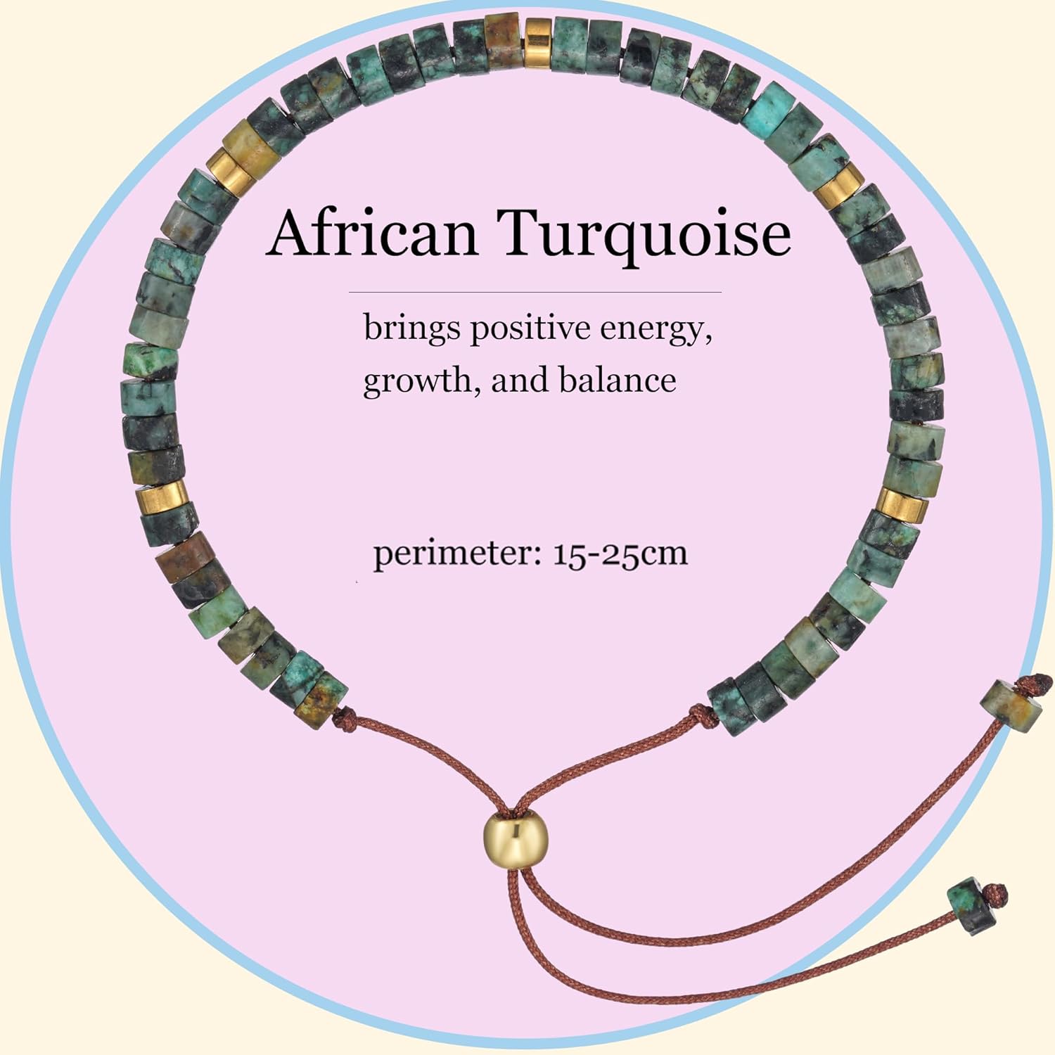 Plumiss Boho Inspirational Gifts Bracelets for Women,Handmade Unique Energy Natural Stone Beaded Strand Wrap Bracelet Jewelry Gift - Image 5