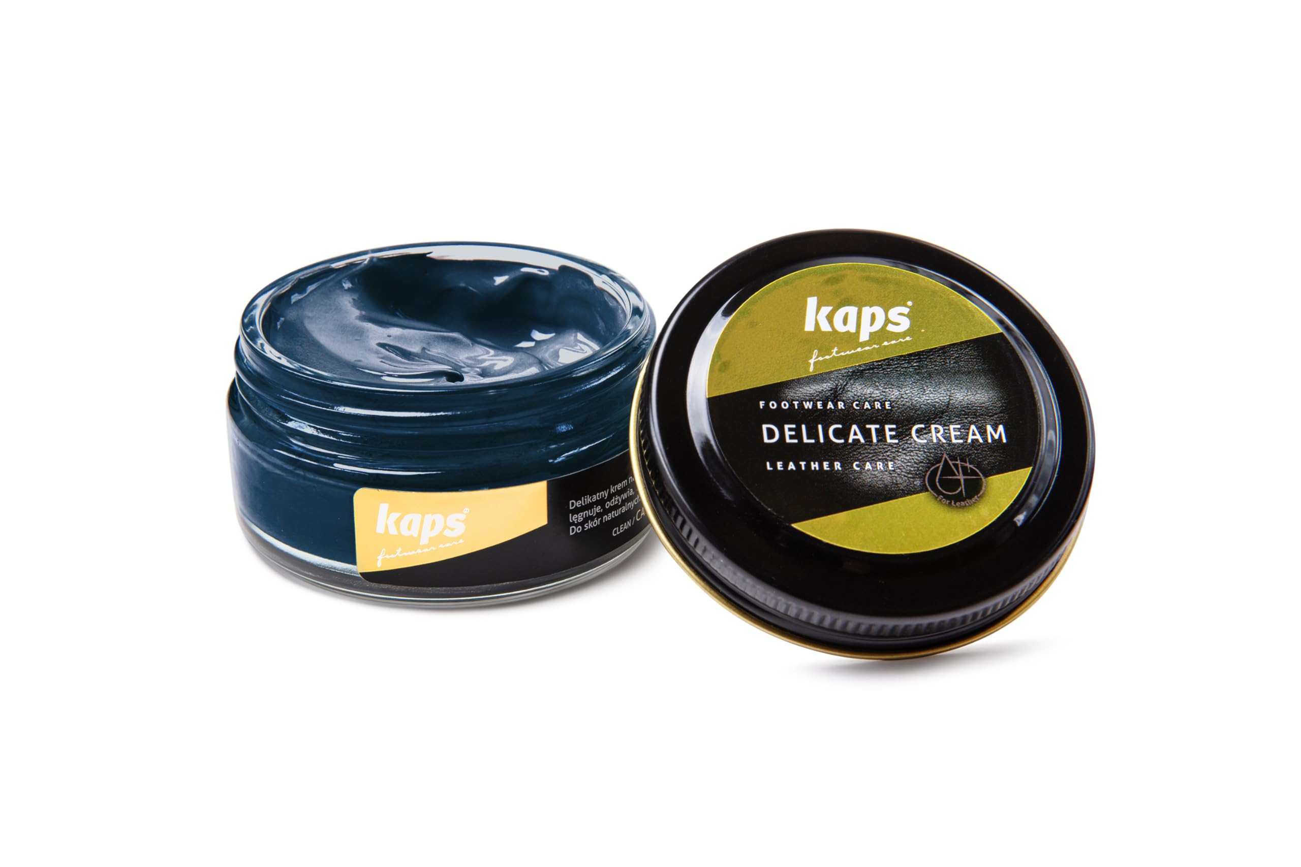 Kaps Leather Shoe Cream - Shoe Care Polish and Colour Conditioner | Refreshes Appearance | For Boots, Handbags, Furniture | Intensive Leather Care and Nourishing | 70 + Shades 50ml — view 65
