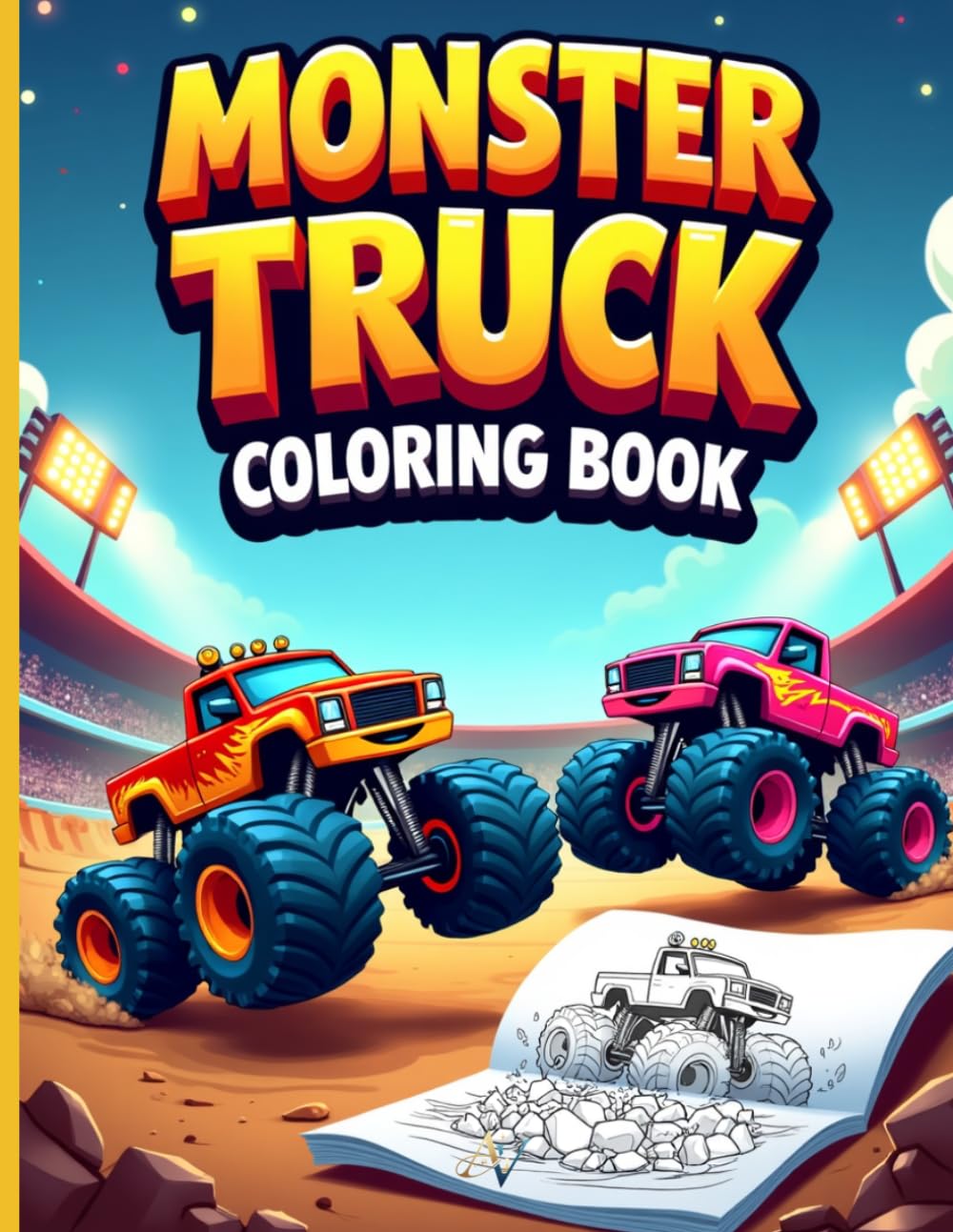 Monster Truck Coloring Book