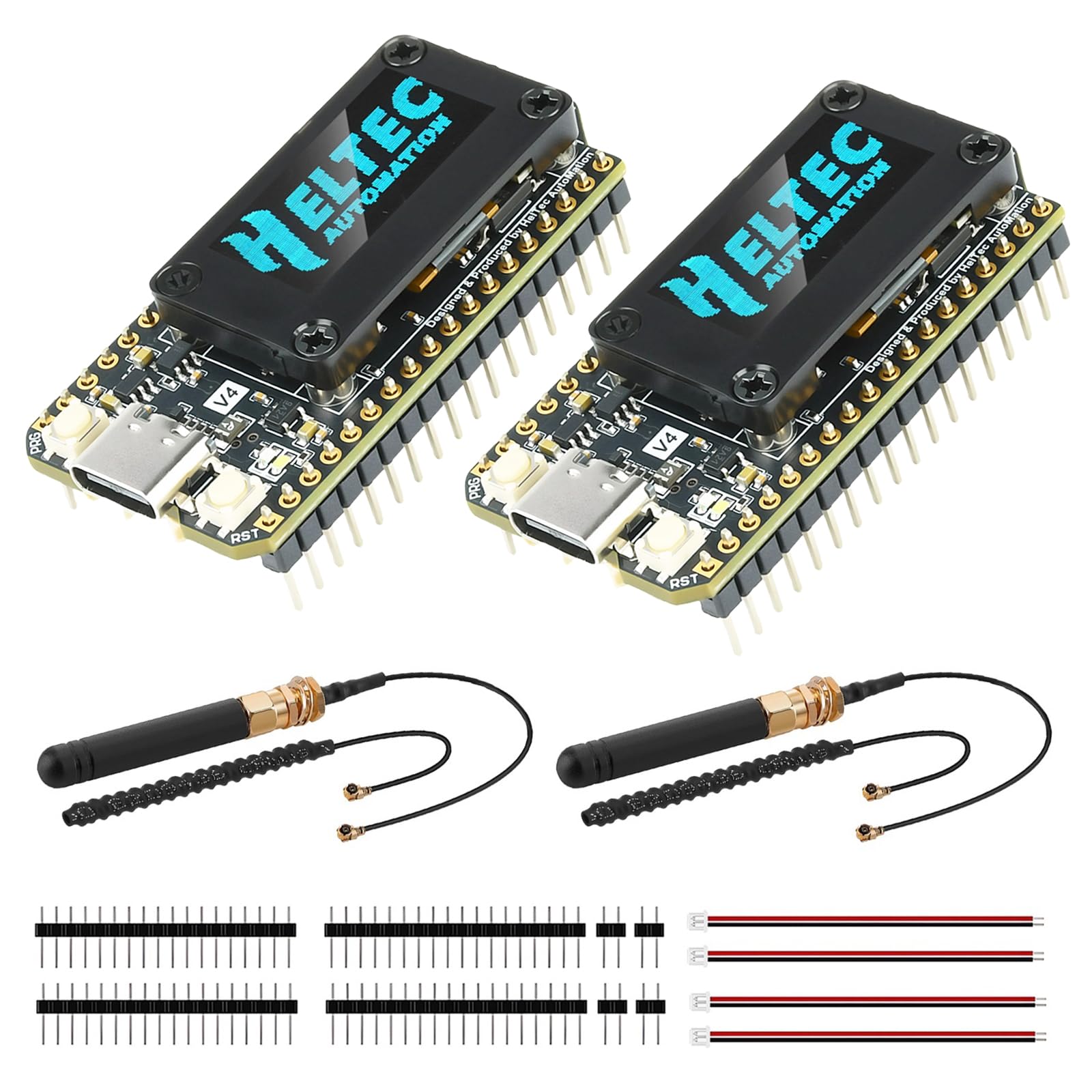Photo 1 of ESP32 LoRa V4 Development Board,Upgraded 863-928 MHz 16MB Flash ESP32-S3 SX1262 LoRa Module WiFi Bluetooth,Supports GPS,Solar for IOT Meshtastic Arduin0, 2-Pack