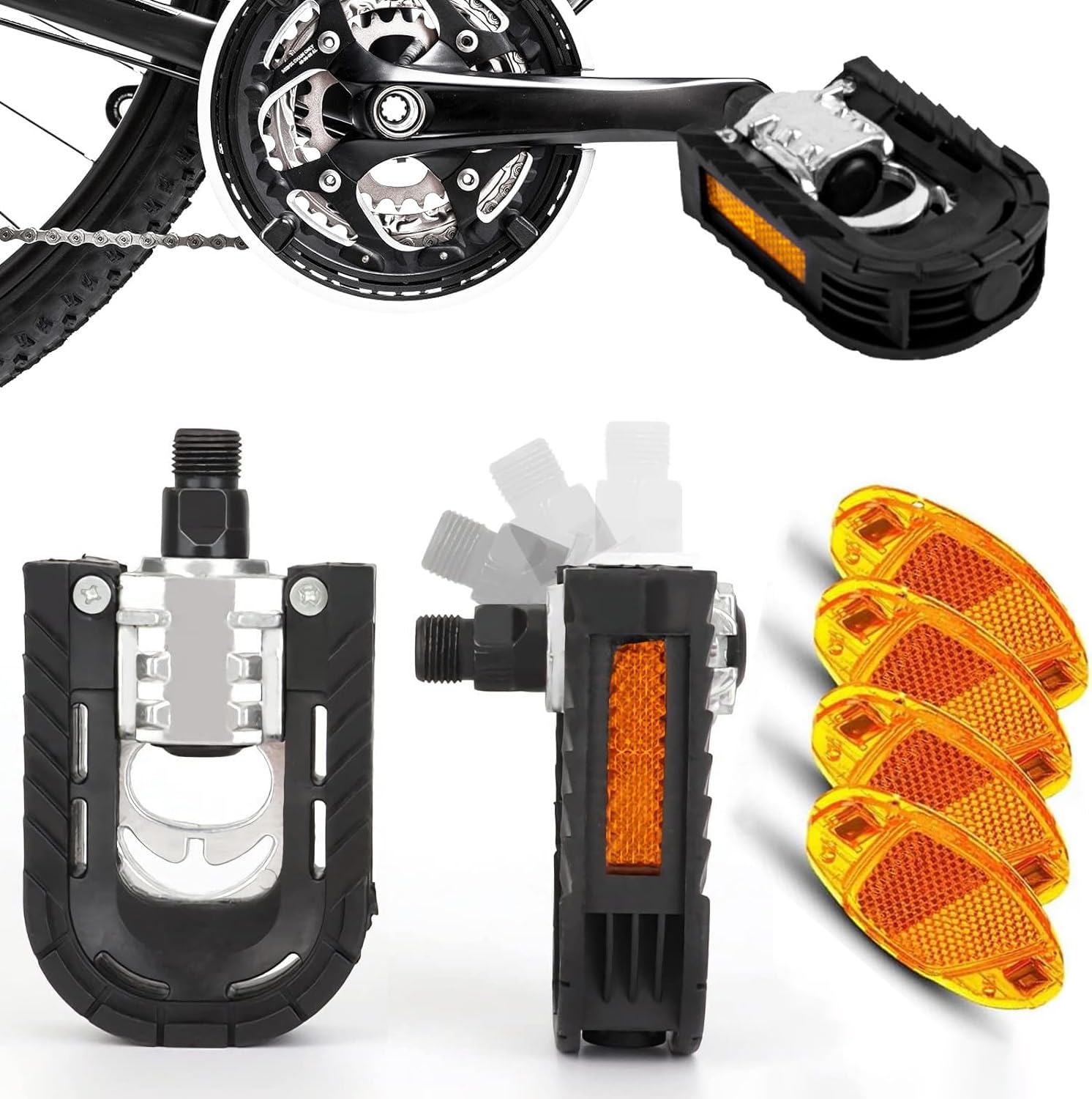 Bicicleta Estatica Plegable Pedales Plegables Para Bicicleta