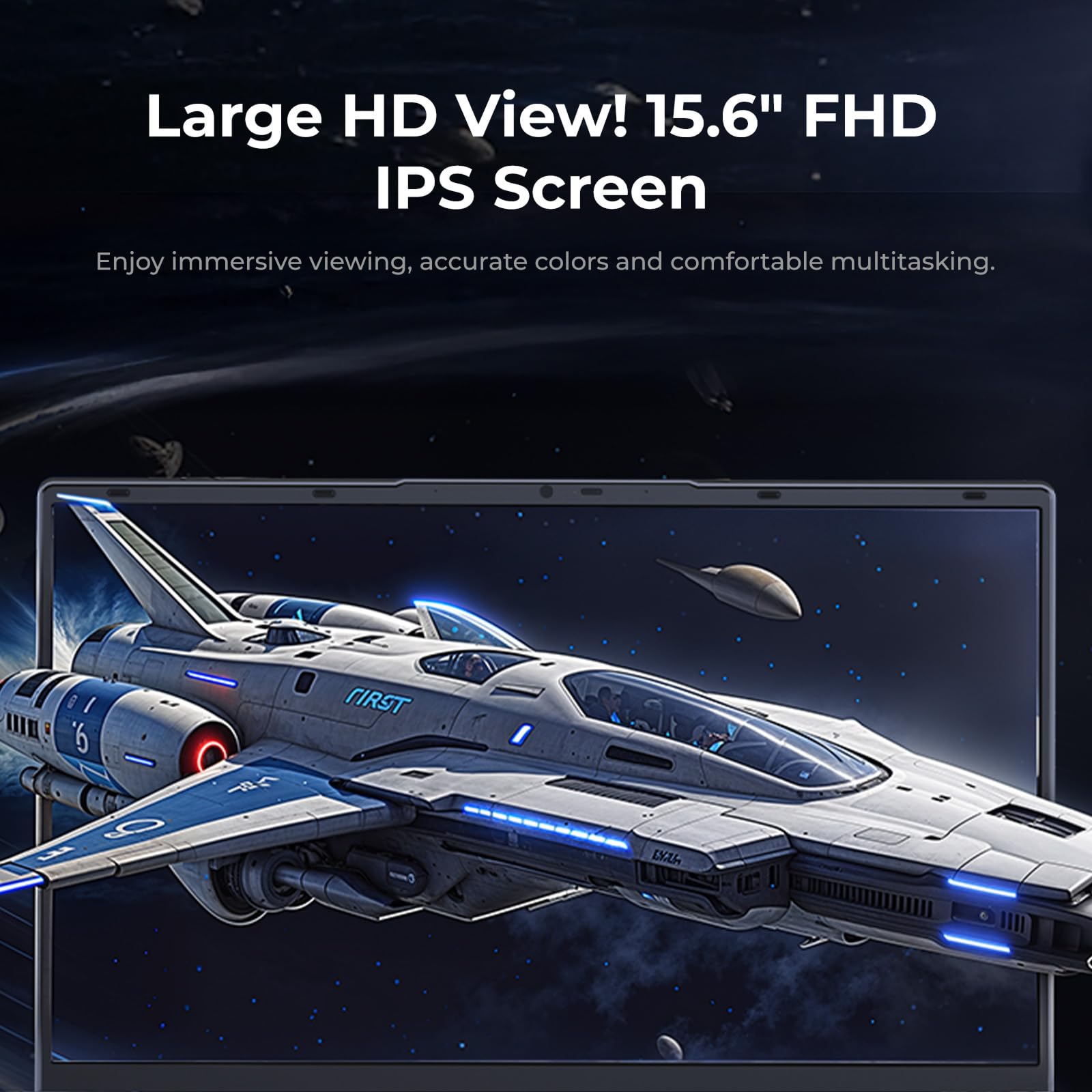 Tivique PC Portatile,Ryzen 4300U Processore(Fino a 3,7 GHz),Batti 3500U/3200U/N150,16GB RAM 512GB SSD Notebook,1920 * 1080 IPS Full HD 15,6" Portatile Adatto a studenti e lavoratori,BT5.0,3*USB3.2