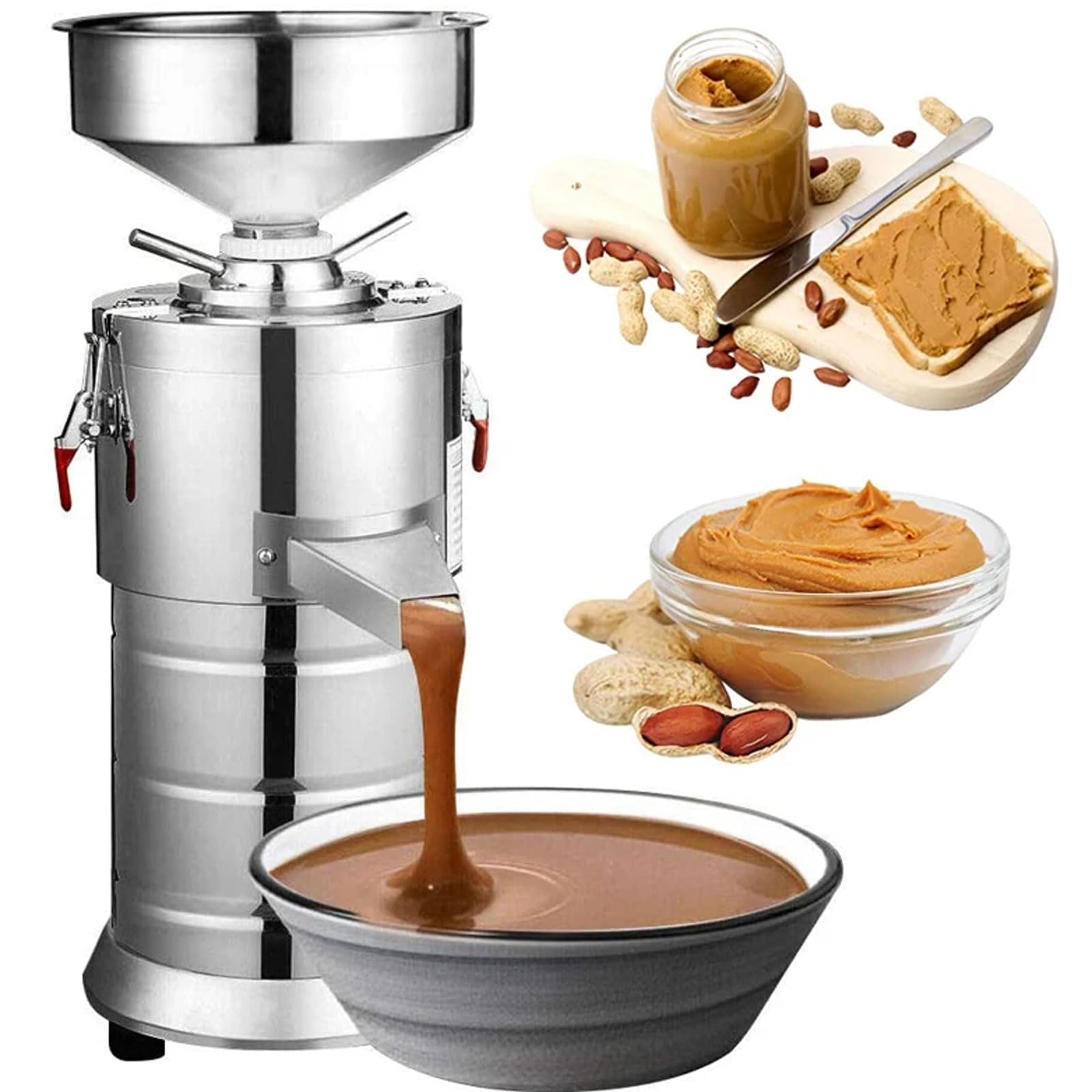 Peanut Maker Home Electric Grain Grinder Anti Slip Sesame Sauce Mill Nut Butter Machine for Groundnut Almonds Cashews Hazelnuts | NL