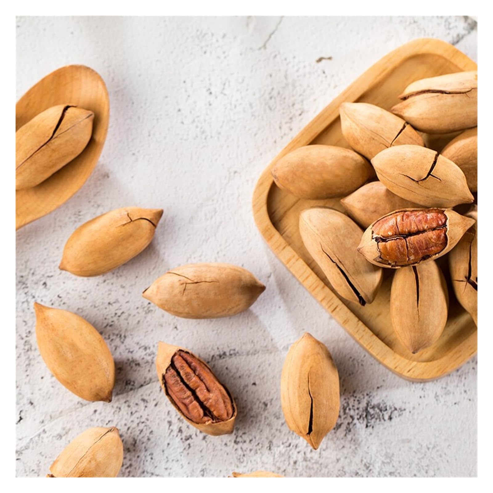 Paquete portátil de nueces pecanas de 108 g, solo apriételo for abrirlo y disfrute de un refrigerio crujiente en cualquier momento y en cualquier lugar(4pcs)
