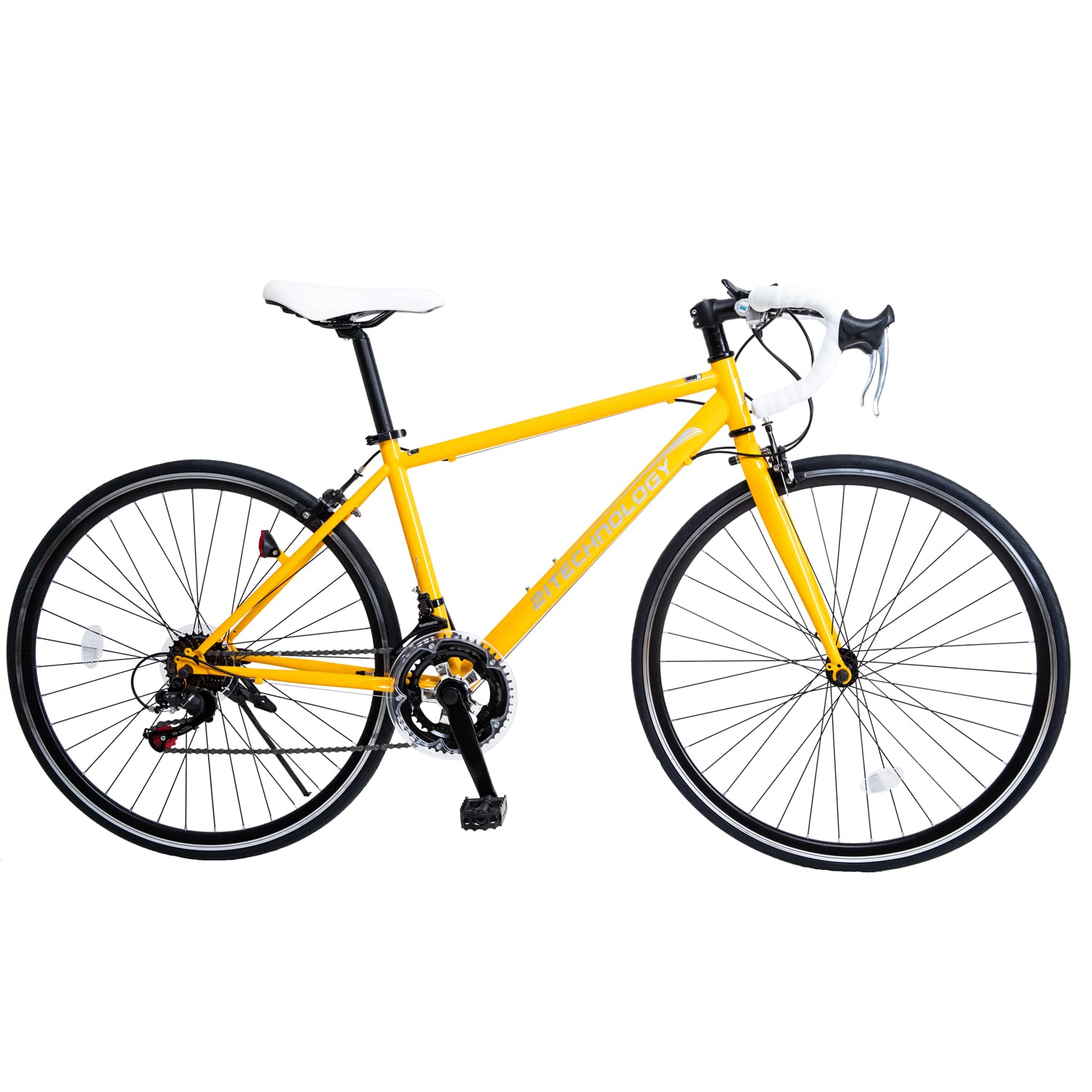 Amazon | 21Technology 自転車 ロードバイク 700c イエロー 700  