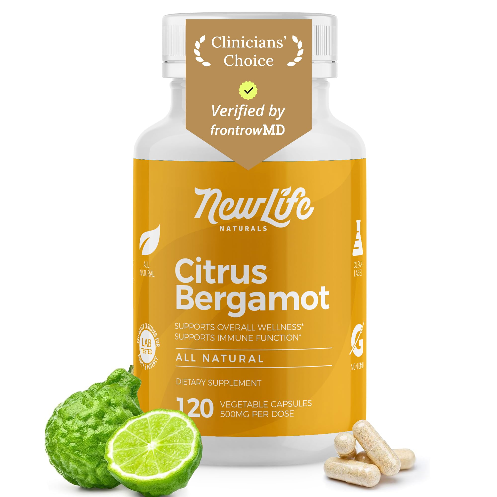 NewLife Naturals Citrus Bergamot Supplements 500 MG