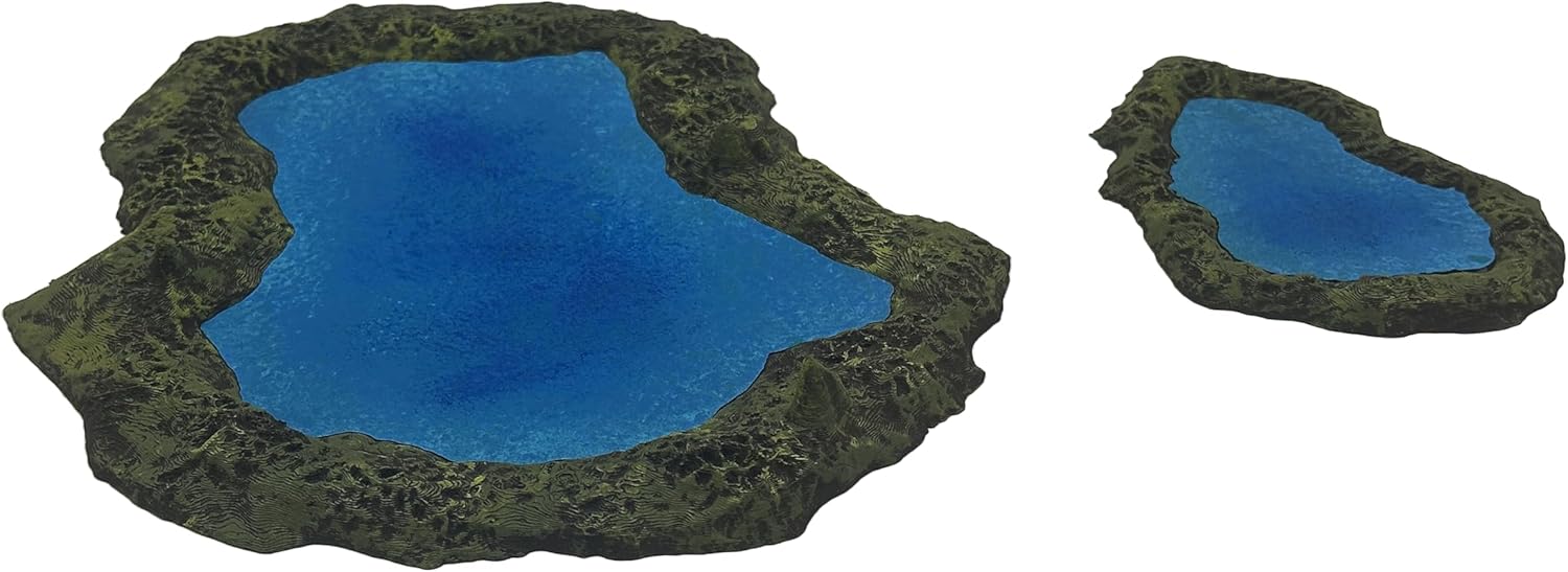 Legion Terrain - Pool Set A - Miniature Tabletop Wargaming Terrain (Painted) (Forest)