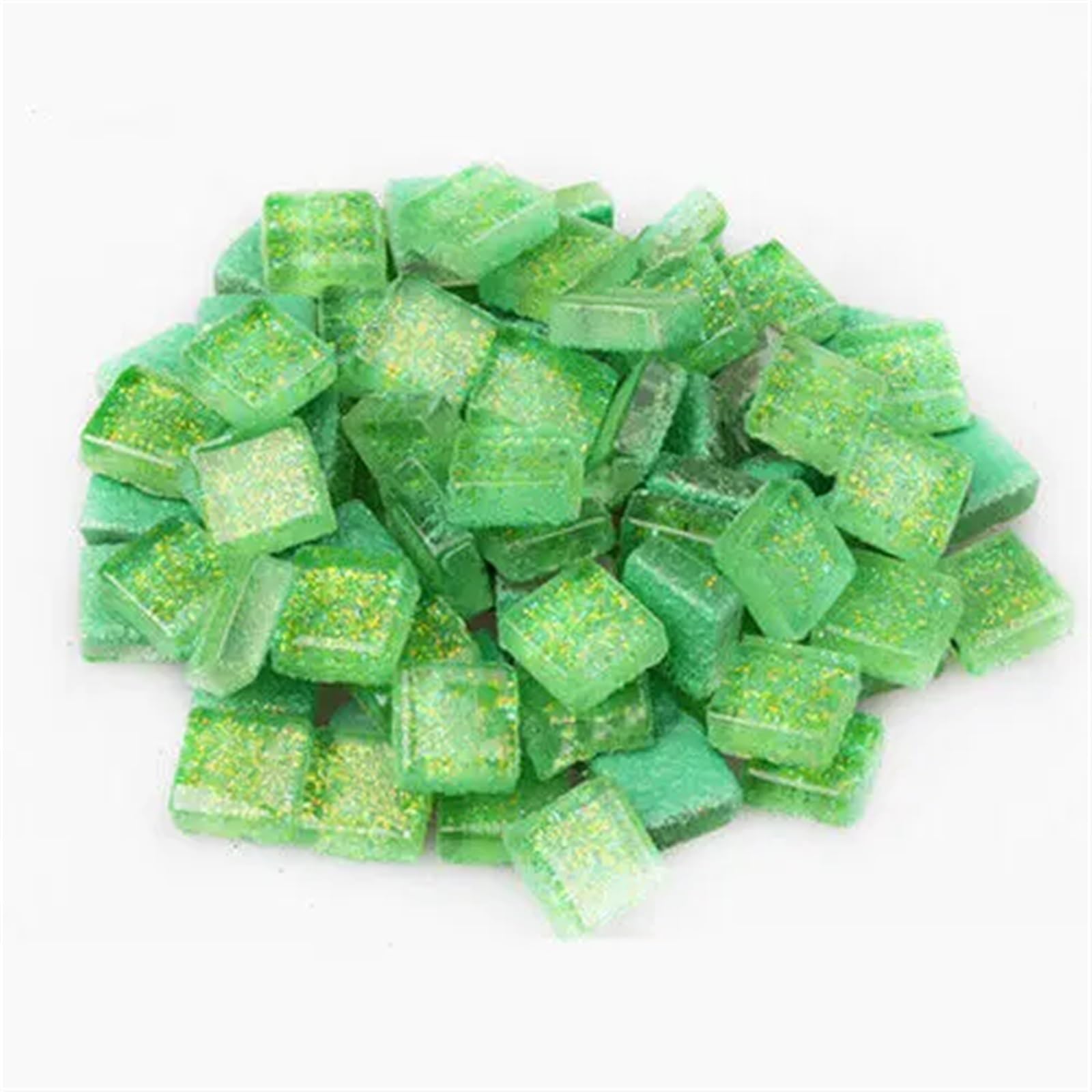 Mosaic Making Supplies 100g Glitter Glass Mosaic Tiles Crafting Pieces Art Hobbies Assorted for Craft arte(Color9)