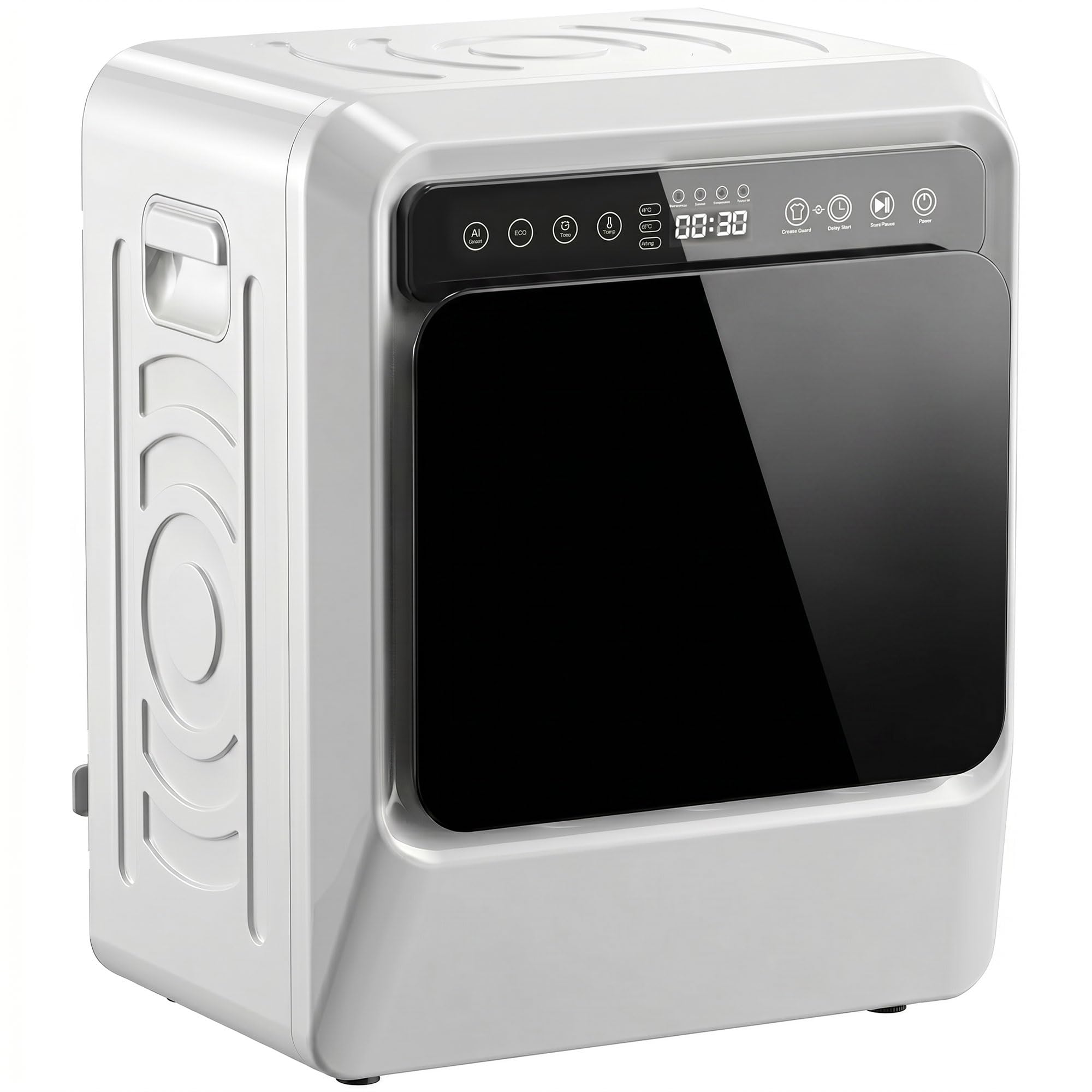 Compact Front Vented Tumble Dryer 5Kg 1000W White Homcom