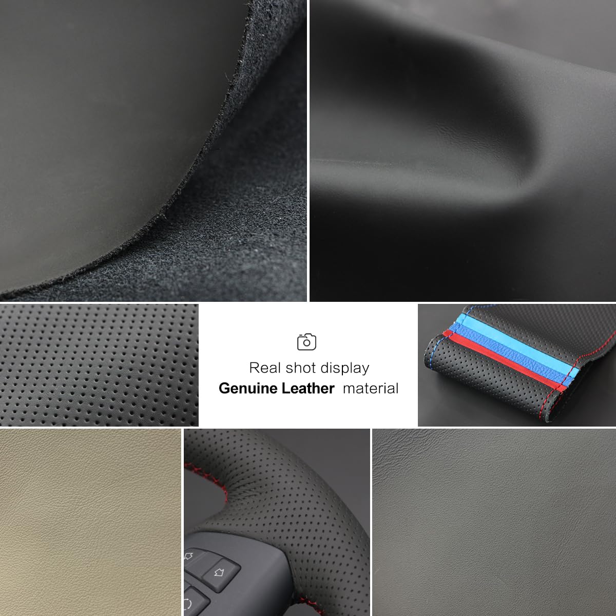 Housse De Volant Cuir MEWANT Pour BMW F87 M2 F80 M3 F82 M4 - Protection Antidérapante Personnalisée