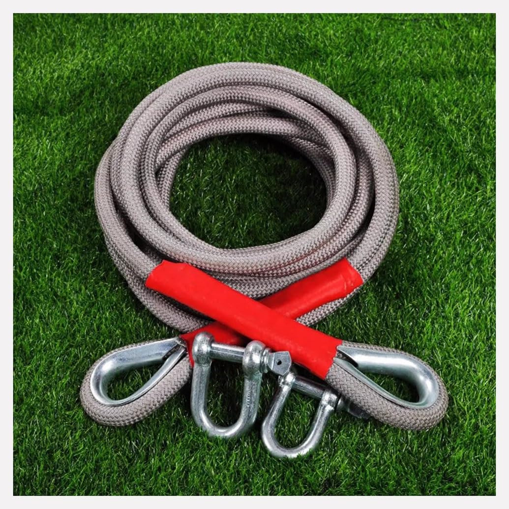 Eslinga de recuperación cinética (3 x 35 pies), eslingas de Remolque de Alta Resistencia de 77100 Libras con bucles, Cuerda de Remolque Todoterreno de Nailon con 2 grilletes de Anillo en U p