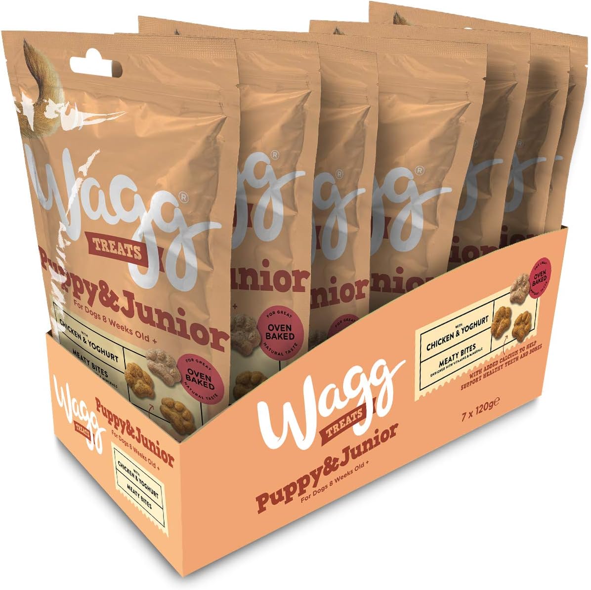 Wagg Puppy Junior Treats, 120 g, Pack of 7