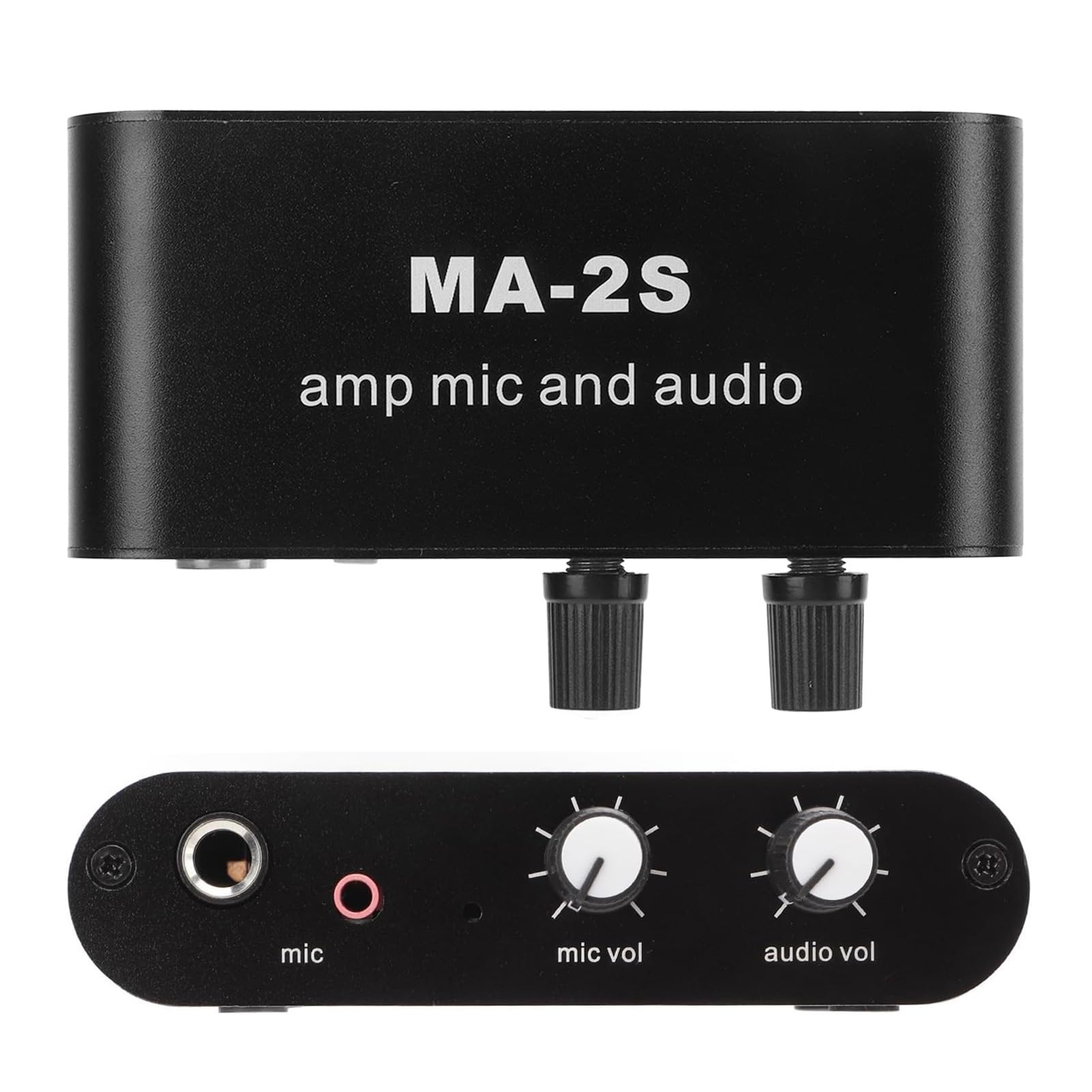Stereo-Audio-Vorverstärker, 3 Ausgangsanschlüsse Audio-Mikrofonvorverstärkermodul Kopfhörer-Reglerverstärker Dual-Op 3,5-mm-Schnittstelle Universal, Für Besprechungen Und Lautsprecher