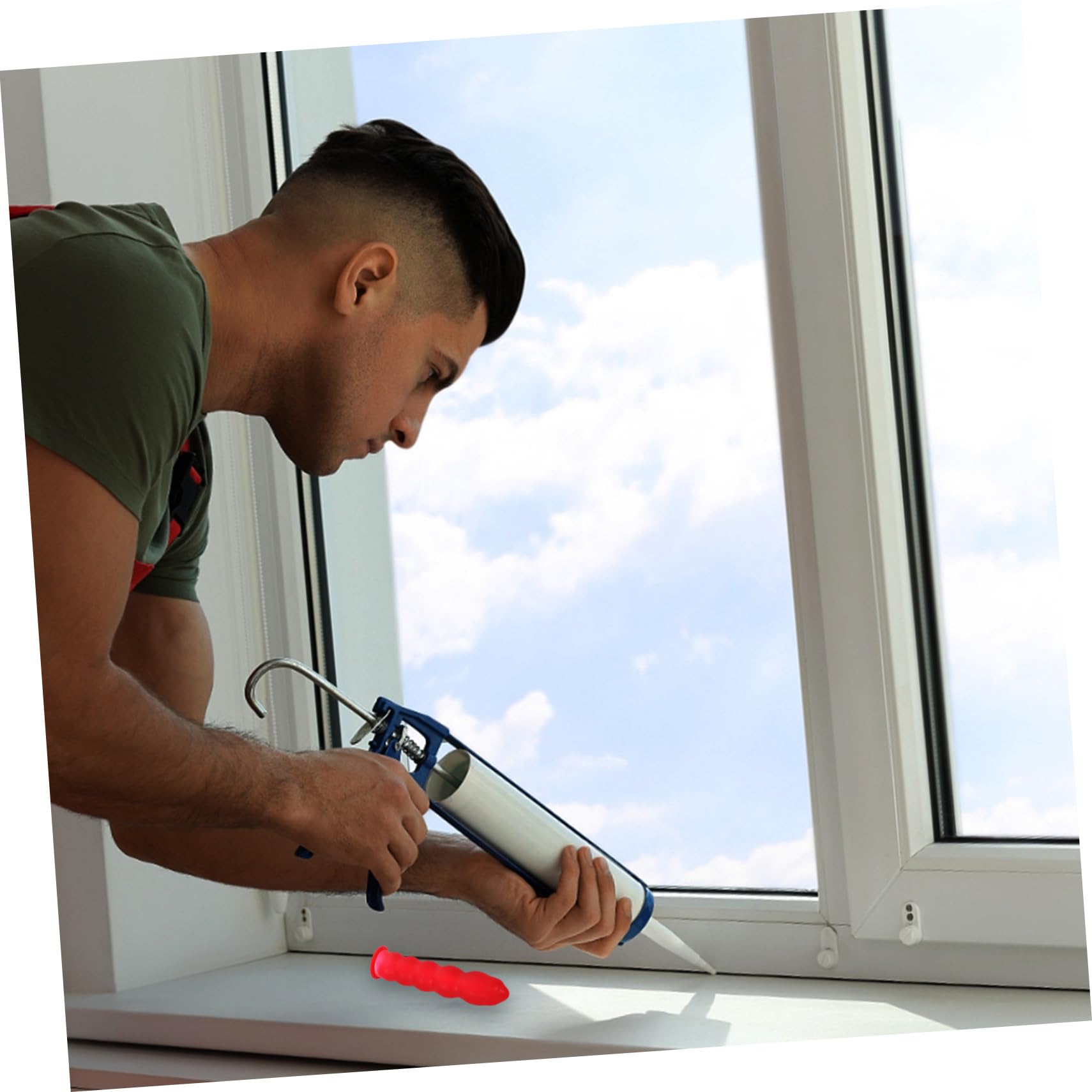 Mobestech 480piezas Para Sellador De Calafateo Caps De y Protección Para Tubos De Adhesivo Reutilizables y Fáciles De Usar
