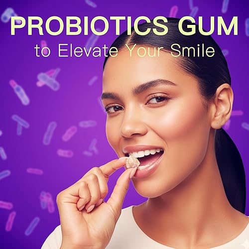 Vista 8 de Goma de mascar remineralizante con hidroxiapatita xilitol - Goma de mascar sin azúcar con carbón activado con aceite de coco - Apoya la salud