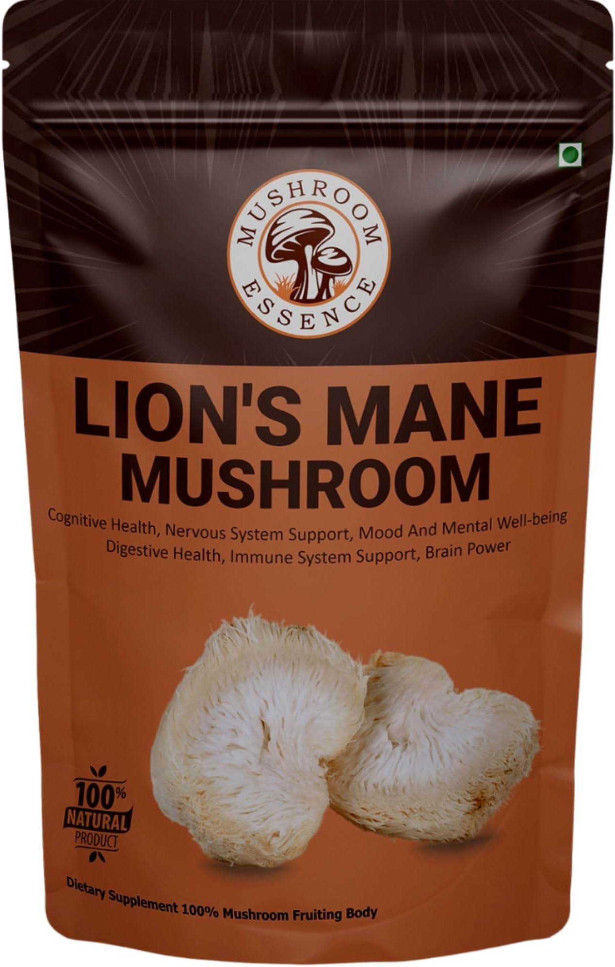 Lions Mane Mushroom 40g | Pure Lion Mane Mushroom Fruit Body | Lions Mane Mushroom for Cognitive Health, Memory & Immune Support