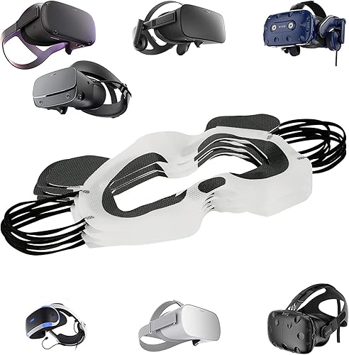 Miniatura 3 de Geekria 50PCS VR Cartoon Disposable Mask VR Headset Mask, VR Eye Cover Mask, VR Headset Cover Mask Universal Mask for VR Compatible with Meta Quest