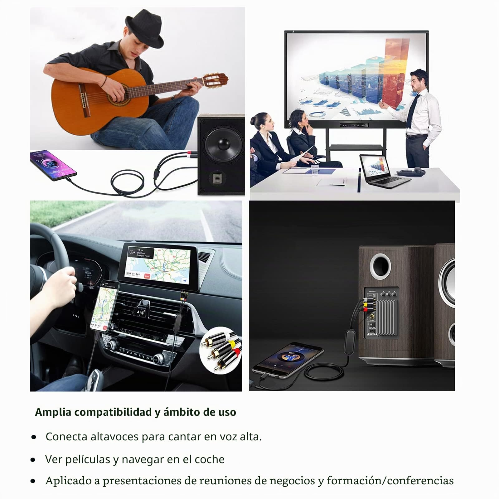 Adaptador de cable USB C a RCA, espejo de pantalla con cable RCA de 6 pies con USB A (carga), USB C macho a 3 RCA macho, adecuado para TV, monitor, altavoz