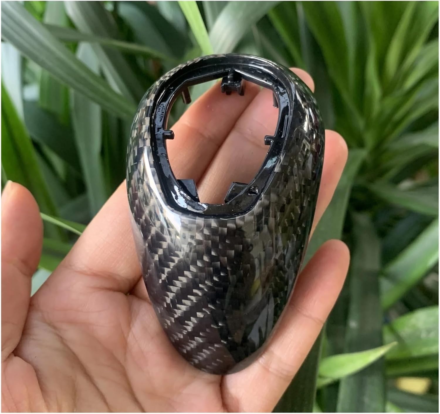 USGZOVERSEA Carbon Fiber Gear Shift Knob Cover Replacement F-Chassis Compatible for BMW F87 F80 F82 F83 F10 F12 F13 F06 M2 M3 M4 M5(Type I)