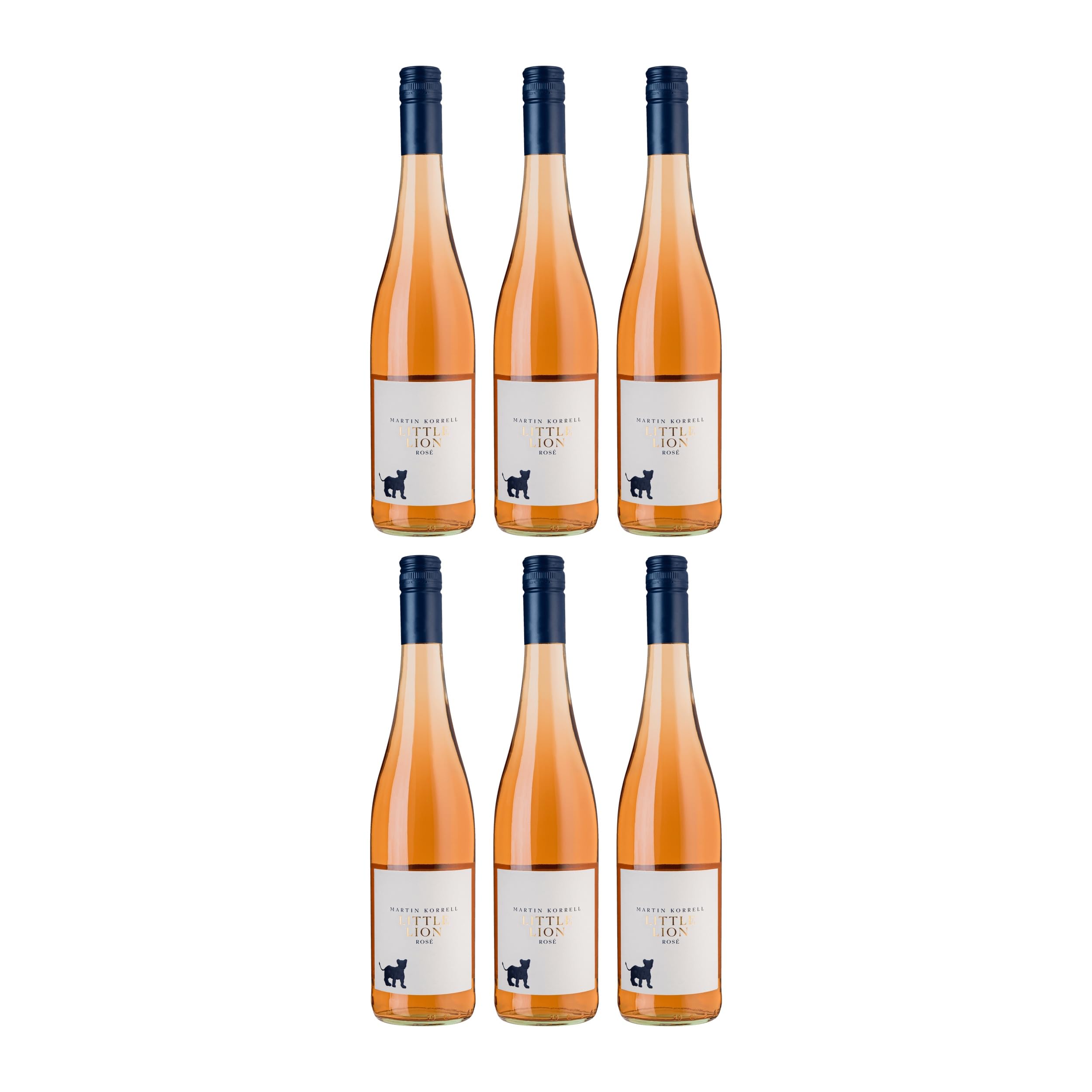 Weingut Korrell Little Lion rosé Roséwein Trocken VEGAN Deutschland inkl. FeinWert E-Book (6 x 0.75 l)