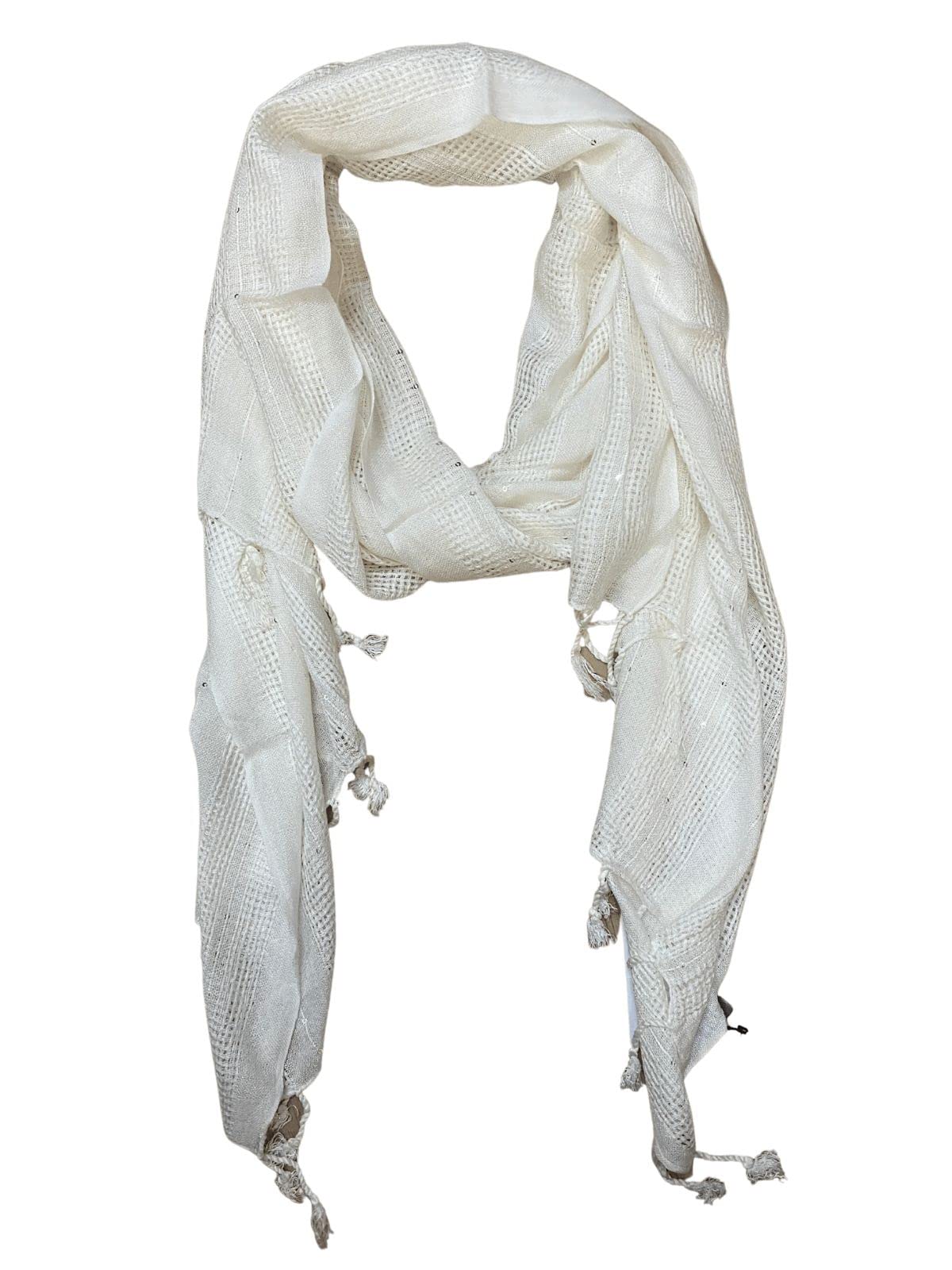 URBAN LADIIIZSequence Rayon Self Design Stole with fringes for Women