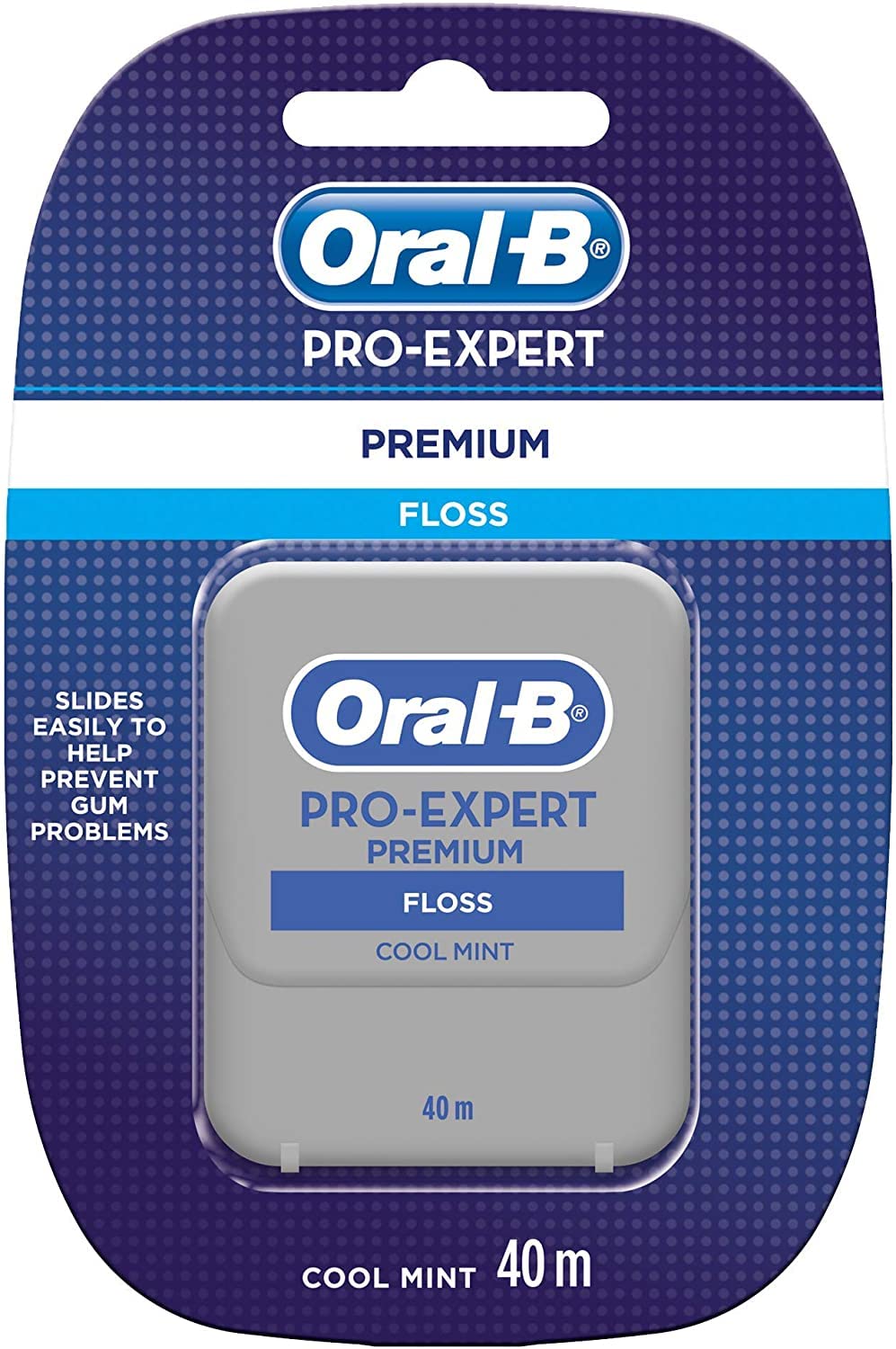 Oral-B Pro-Expert Premium nici dentystyczne, idealne do wrażliwych zębów, łagodne dla dziąseł, świeża mięta, rozmiar Maxi, 12 sztuk, 40 metrów
