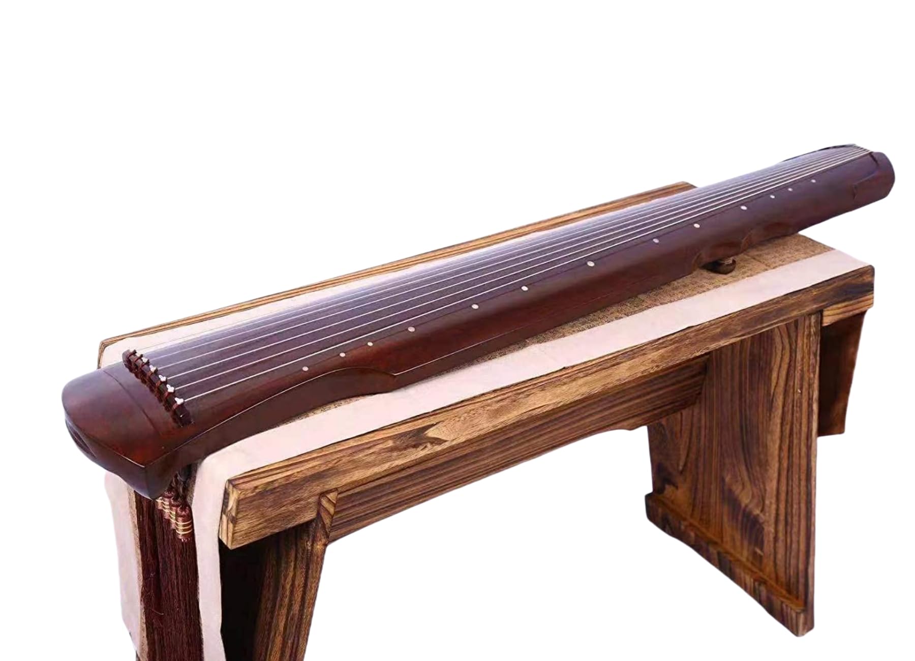 LANDTOM Einsteiger Paulownia-Holz Fuxi-Stil Guqin für Anfänger (braun)