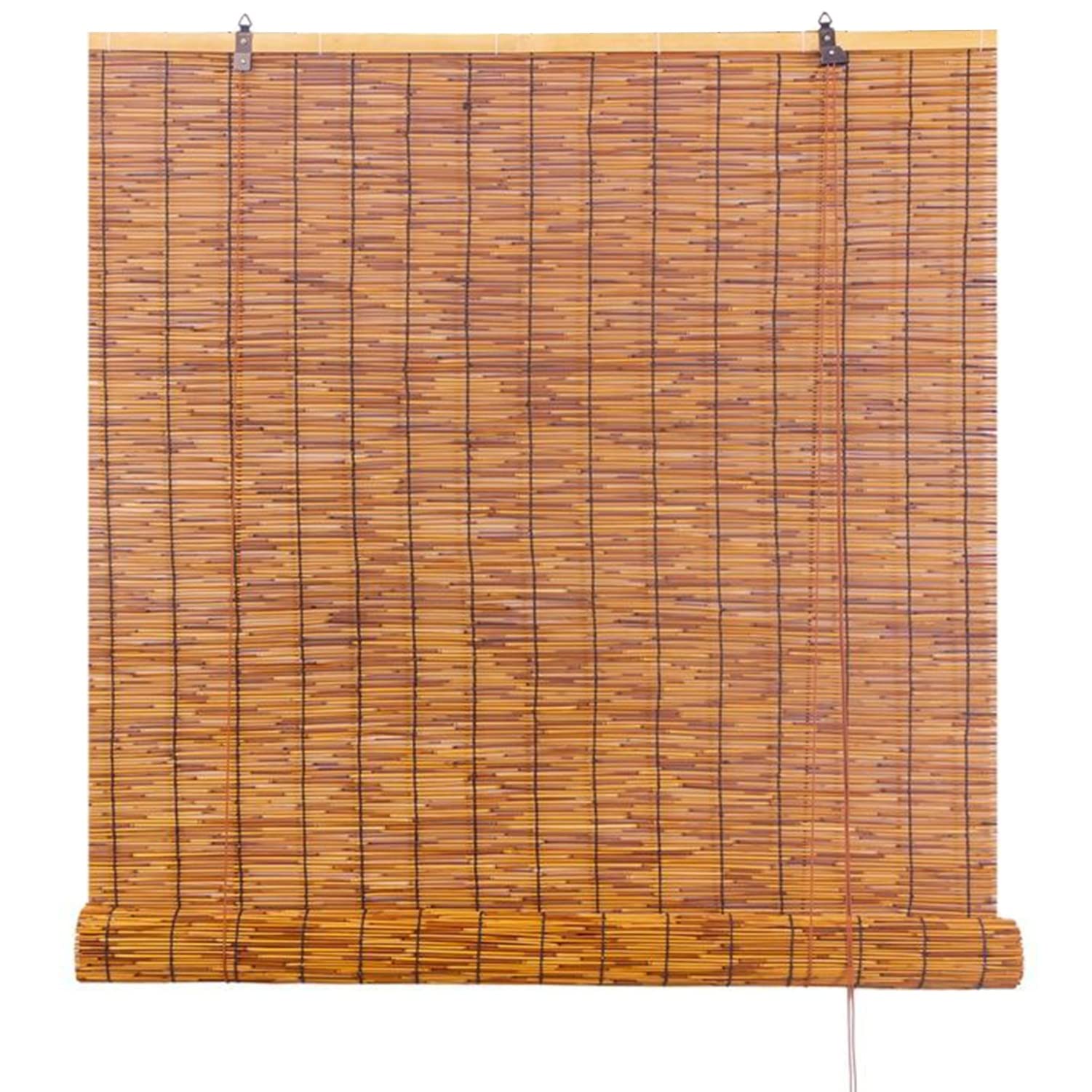 Store en bambou extérieur et intérieur marron 80 x 220 cm style rétro