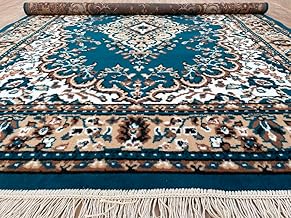 Traditional Comfort: Power-Loomed Carpets for Living Room- Every Space Area Rug Color Red Size 3x5 Feet (90x150cm)