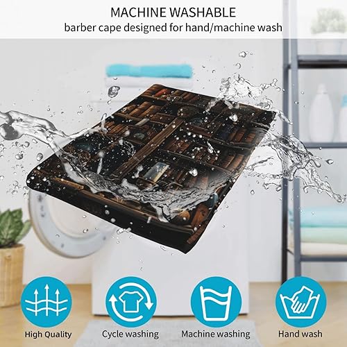 Miniatura 7 de Ancient bookshelf Magic old dark Barber Cape for Men Professional Hairdressing Cutting Salon Cape Hair Styling Cape