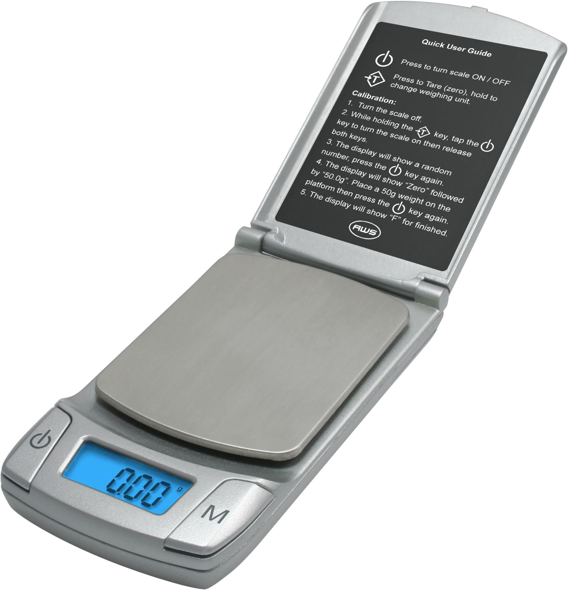 American Weigh Scale Cp2-600 Digital Pocket Scale, Silver, 600 X 0.1 G