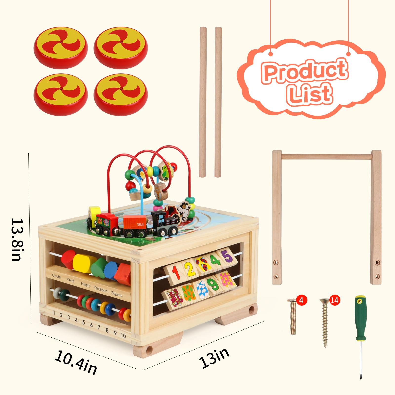 Cubo De Actividades De Madera 7 En 1 Juguete Montessori ... | Cuotas sin interés Cubo De Actividades De Madera 7 En 1 Juguete Montessori ... | Cuotas sin interés