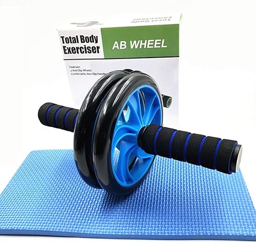 Miniatura 7 de Rodillos de entrenamiento muscular abdominal, kit de rodillos 5 en 1 con rodilleras, barras de flexión, empuñaduras, cuerdas de saltar, kits de