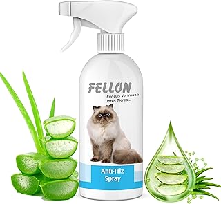 Fellon Anti-Filz für Katzen | Entfilzungsspray 500 ml | 100% natürlich & pH-neutral | Fellpflege für seidigen Glanz & leichte Kämmbarkeit | für alle Katzenrassen | Dermatologisch getestet product image