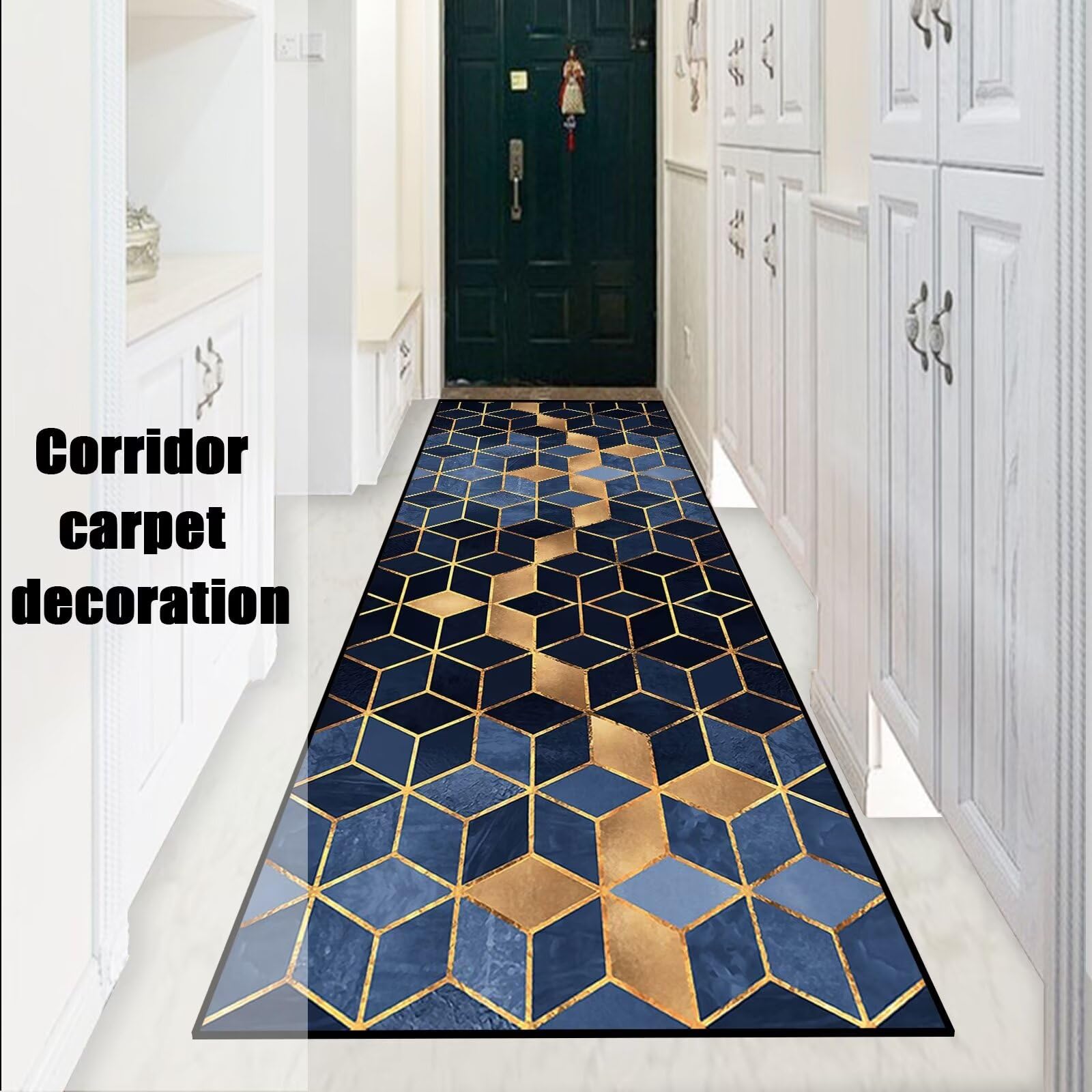 Tapis De Cuisine LIBRNTY Anti-fatigue Et Anti-dérapant - 2 Pièces (40x60cm + 40x120cm) - Lavable En Machine