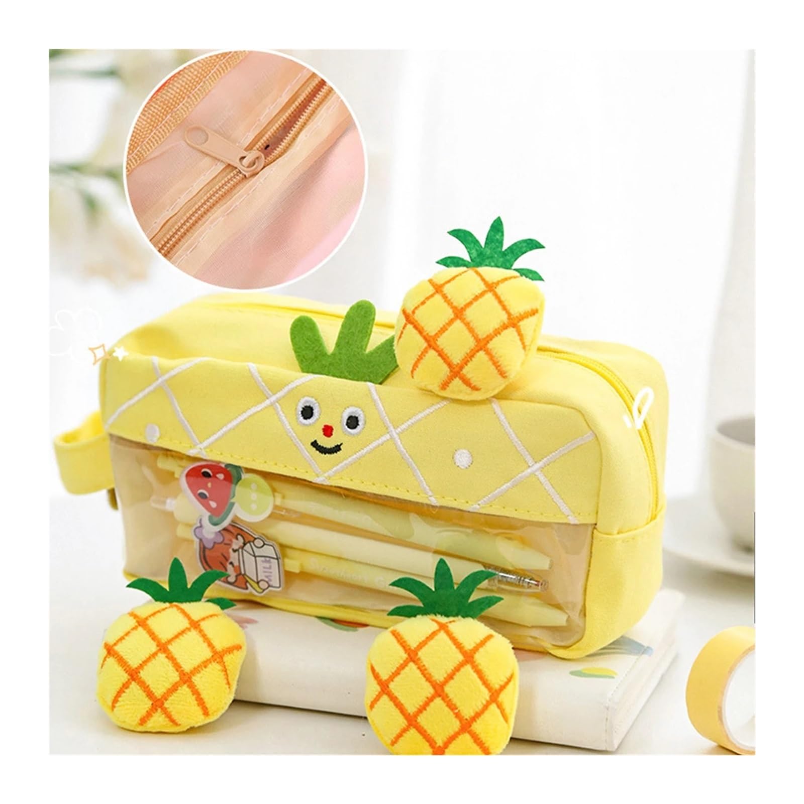 Astuccio for frutta for studenti | Simpatico cartone animato, semplice, grande capacità, idea regalo, organizer for cancelleria(BDX-787)