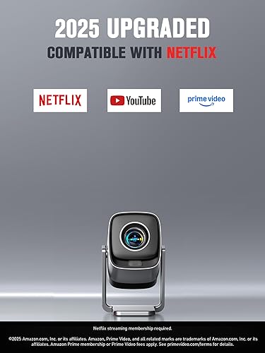 Miniatura 2 de Mini Proyector Compatible con Netflix y Enfoque en Tiempo Real TOF con WiFi y Bluetooth, Proyector Inteligente XuanPad con Soporte 4K, Audio Dolby