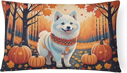 Miniatura 10 de Caroline's Treasures DAC1022PW1216 Border Collie - Almohada decorativa de tela otoñal lavable a máquina, almohada decorativa para interiores y