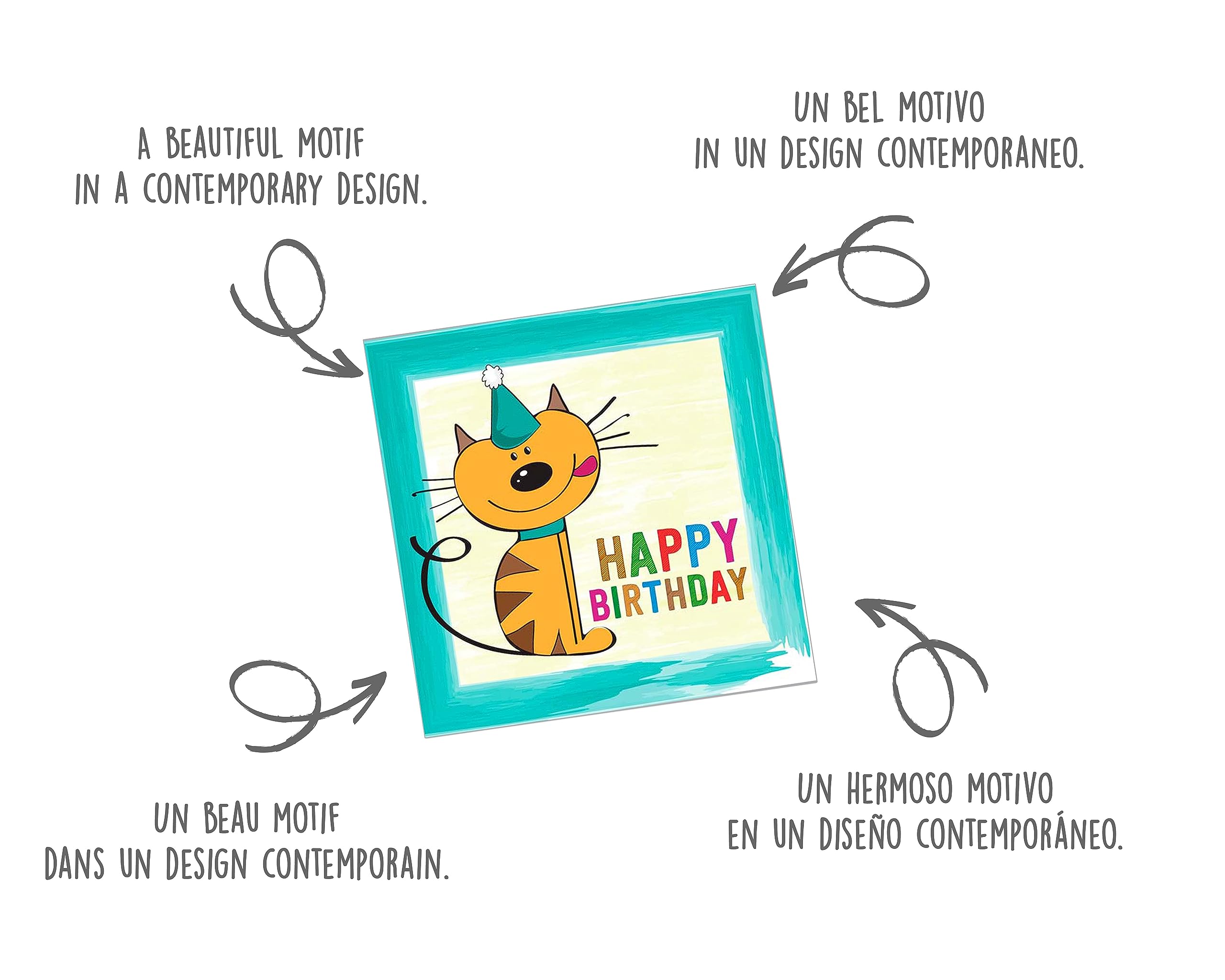Gorgeous Ginger Maine Coon Cat – Happy Birthday Karte – Special Wish Für Familie Und Freunde
