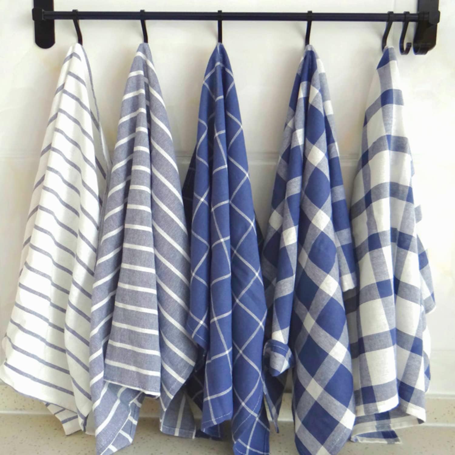 Kitchen Towels 100 Cotton Dish Towels Checked and Striped