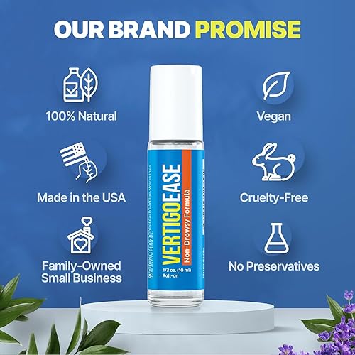 Miniatura 4 de Basic Vigor Vertigo Ease Roll-On (0.3 onzas líquidas) - Soporte natural y de acción rápida para vértigo y mareos con lavanda, jengibre, incienso y
