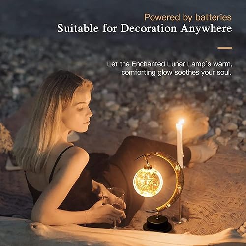 Miniatura 5 de Luz nocturna de hierro, luz mágica de luna y estrella, luz decorativa LED para fiestas, bodas, dormitorios y muchas otras ocasiones, puerto USB, 11