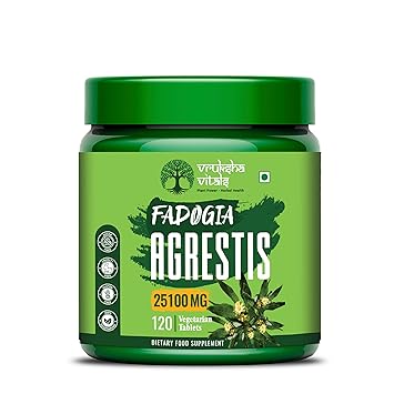 Vruksha Vitals Fadogia Agrestis and Tongkat Ali 25100 mg - Tablets/Capsules Supplement